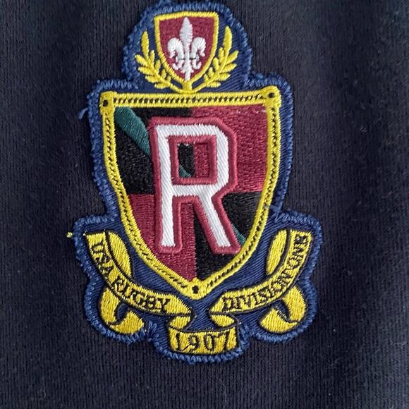 USA Rugby 1907 Division One Varsity Black Mens Athletic Jogger Size MED EUC - Picture 5 of 12